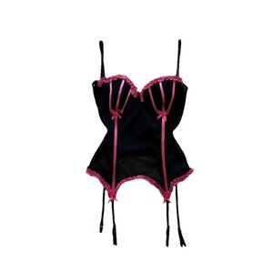 Victorias Secret Sexy Little Thing Bustier Babydoll Monster High Lingerie Goth M